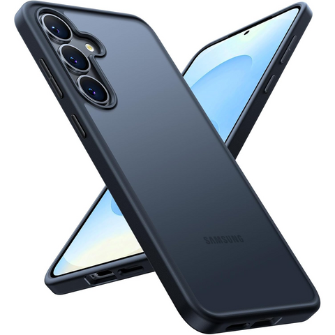 Enflamo Matte Shockproof Back Case Cover for Samsung Galaxy S25 | Non-Yellowing and Camera Bump Protection (Black) - Enflamo Enflamo Matte Shockproof Back Case Cover for Samsung Galaxy S25 | Non-Yellowing and Camera Bump Protection (Black) - Enflamo