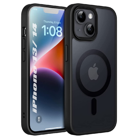 Matte Back Cover Case Compatible With Magsafe & Camera Bump Protection - Enflamo Matte Back Cover Case Compatible With Magsafe & Camera Bump Protection - Enflamo