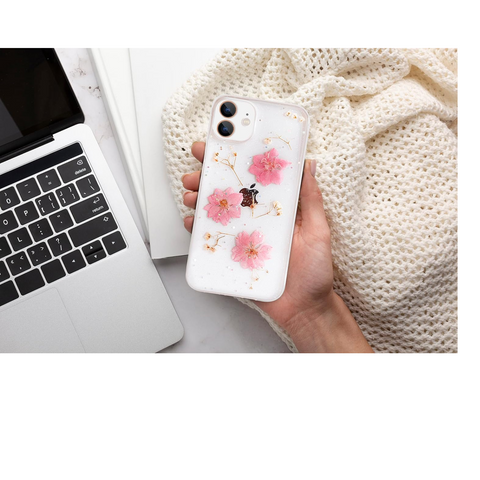 Enflamo Soft Clear Flexible Silicone Pressed Dry Real Flowers Case Glitter Floral Back Cover for iPhone 12 | iPhone 12 Pro (Multicolor) - Enflamo Enflamo Soft Clear Flexible Silicone Pressed Dry Real Flowers Case Glitter Floral Back Cover for iPhone 12 | iPhone 12 Pro (Multicolor) - Enflamo