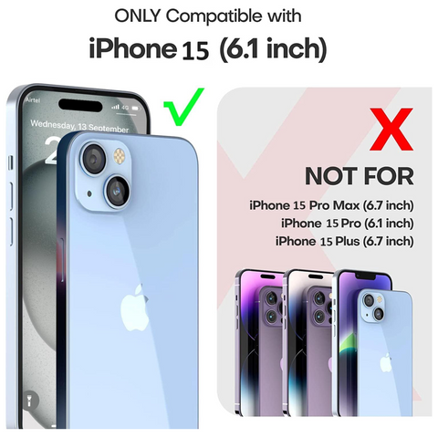 Enflamo Clear Back Cover Case Compatible with Mag-Safe Designed for iPhone 15 | Ultra Hybrid Shockproof Cameraack Bump Protection (Bl) - Enflamo Enflamo Clear Back Cover Case Compatible with Mag-Safe Designed for iPhone 15 | Ultra Hybrid Shockproof Cameraack Bump Protection (Bl) - Enflamo