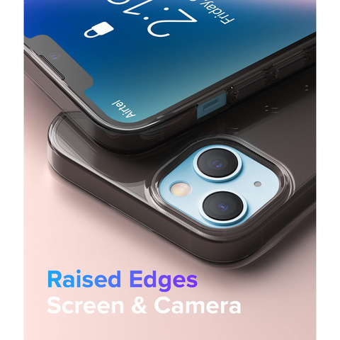 Enflamo Soft Silicone Transparent Black Back Case Cover for iPhone 14 / iPhone 13 (Transparent Black) | Camera Bump Protecion - Enflamo Enflamo Soft Silicone Transparent Black Back Case Cover for iPhone 14 / iPhone 13 (Transparent Black) | Camera Bump Protecion - Enflamo