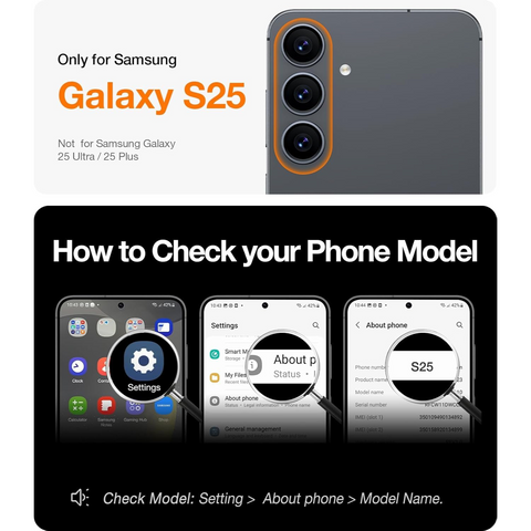 Enflamo Clear Back Case Cover for Samsung Galaxy S25 | Anti-Yellowing and Camera Bump Protection (Black) - Enflamo Enflamo Clear Back Case Cover for Samsung Galaxy S25 | Anti-Yellowing and Camera Bump Protection (Black) - Enflamo
