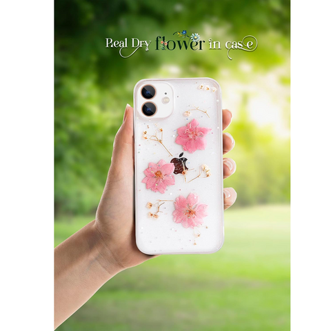 Enflamo Soft Clear Flexible Silicone Pressed Dry Real Flowers Case Glitter Floral Back Cover for iPhone 12 | iPhone 12 Pro (Multicolor) - Enflamo Enflamo Soft Clear Flexible Silicone Pressed Dry Real Flowers Case Glitter Floral Back Cover for iPhone 12 | iPhone 12 Pro (Multicolor) - Enflamo