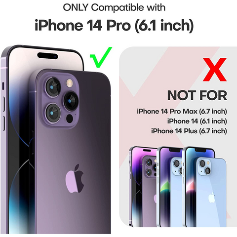 Enflamo Back Cover Case For iPhone 14 Pro | Compatible With Magsafe Designed (Black) - Enflamo Enflamo Back Cover Case For iPhone 14 Pro | Compatible With Magsafe Designed (Black) - Enflamo