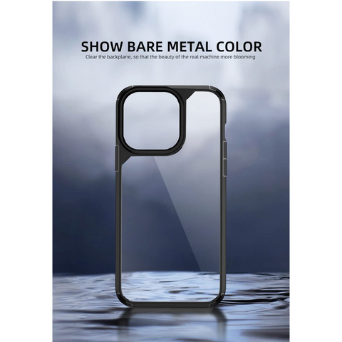 Enflamo TPU + Plastic Ultra Hybrid Back Cover Case For Iphone 14 Pro, With Camera Protection (Black) - Enflamo Enflamo TPU + Plastic Ultra Hybrid Back Cover Case For Iphone 14 Pro, With Camera Protection (Black) - Enflamo
