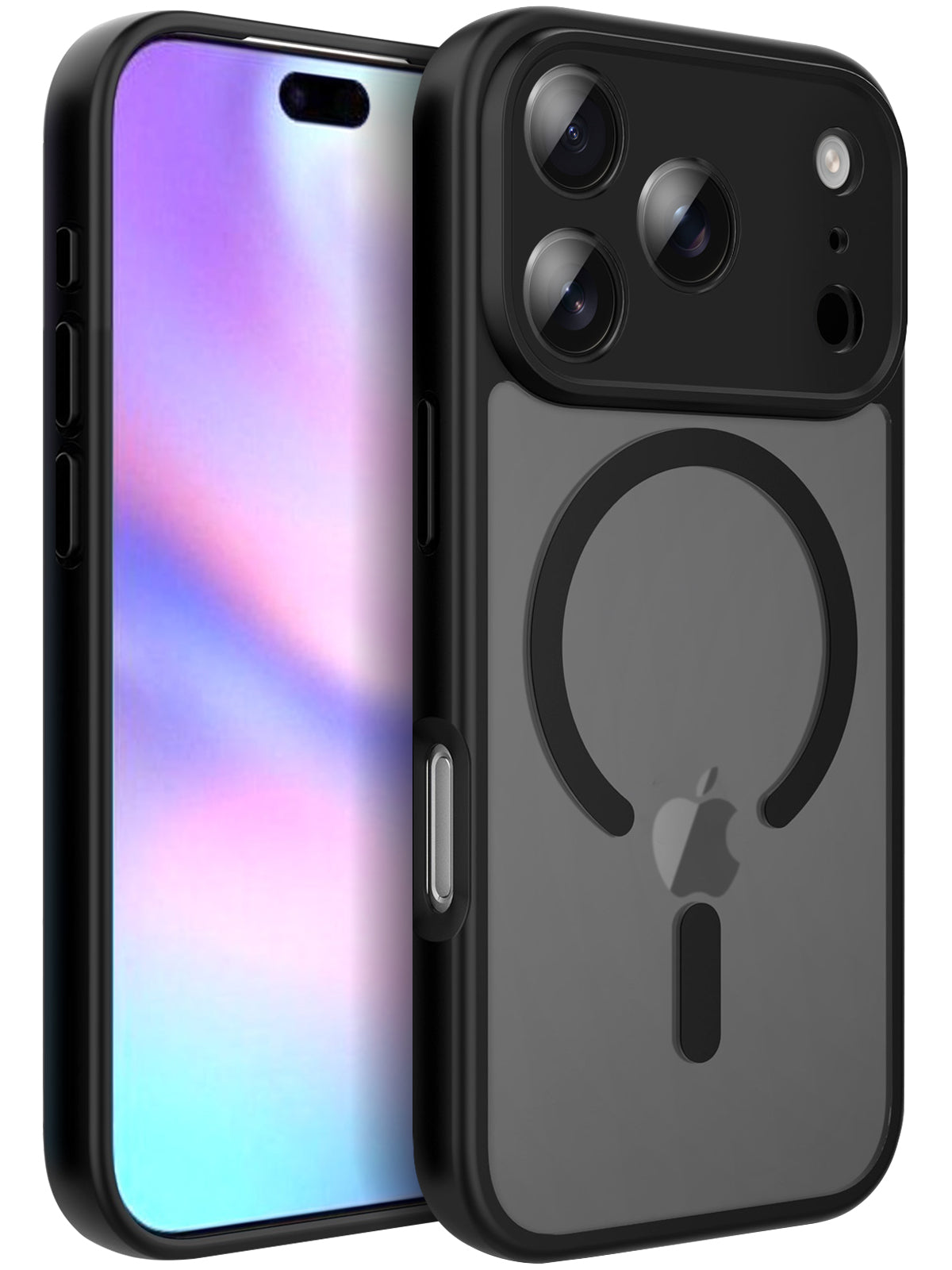 Enflamo Matte Mag-Safe & Drop Protection Back Cover Case for iPhone | Ultra Hybrid Camera Protection (Black) - Enflamo