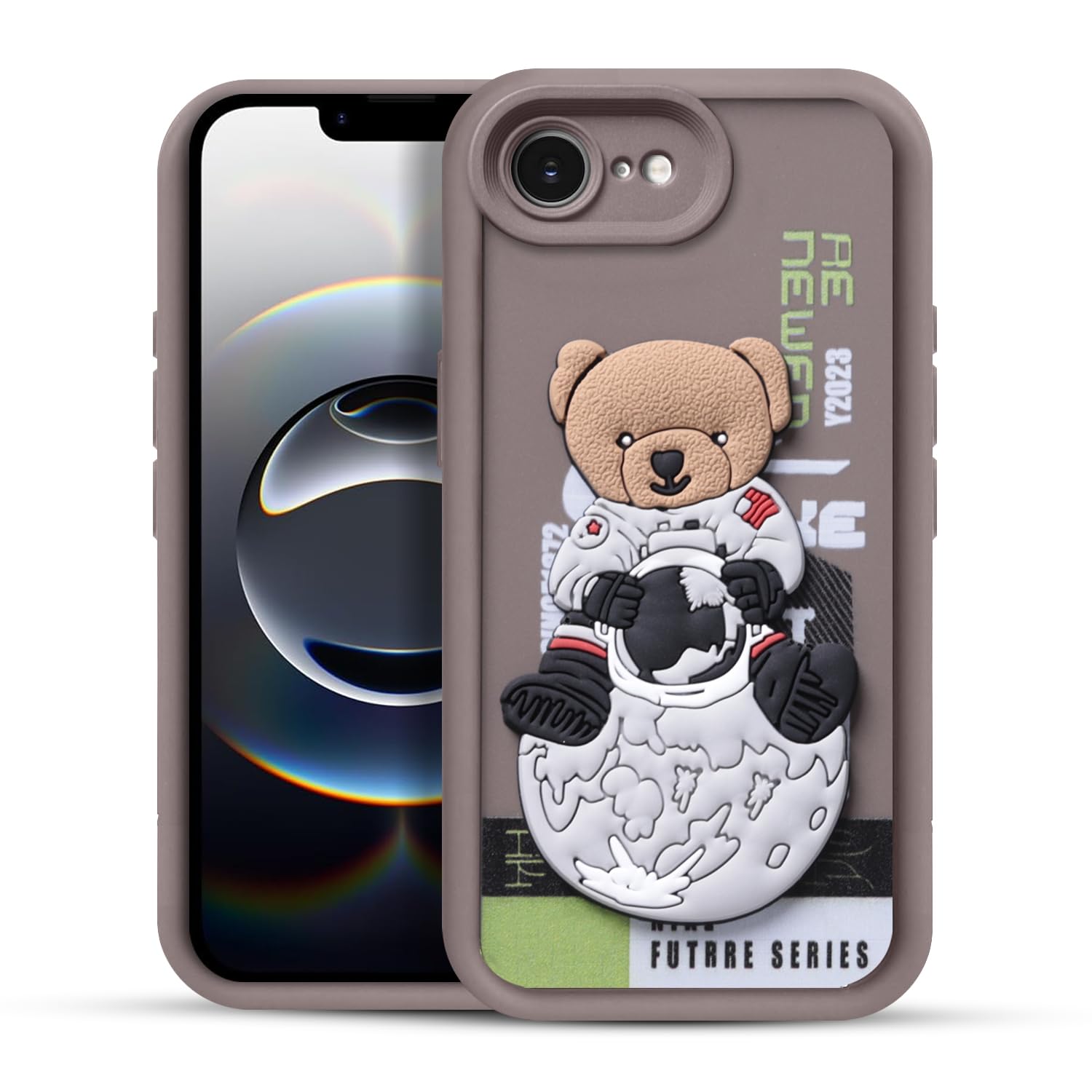 Enflamo for iPhone Case Matte Back Silicone Cover 3D Designed | Camera Bump Protection