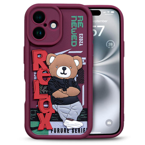 Enflamo for iPhone Case Matte Back Silicone Cover 3D Designed | Camera Bump Protection