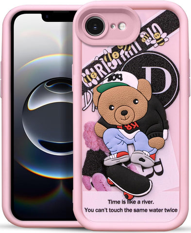 Enflamo for iPhone Case Matte Back Silicone Cover 3D Designed | Camera Bump Protection