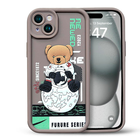 Enflamo for iPhone Case Matte Back Silicone Cover 3D Designed | Camera Bump Protection