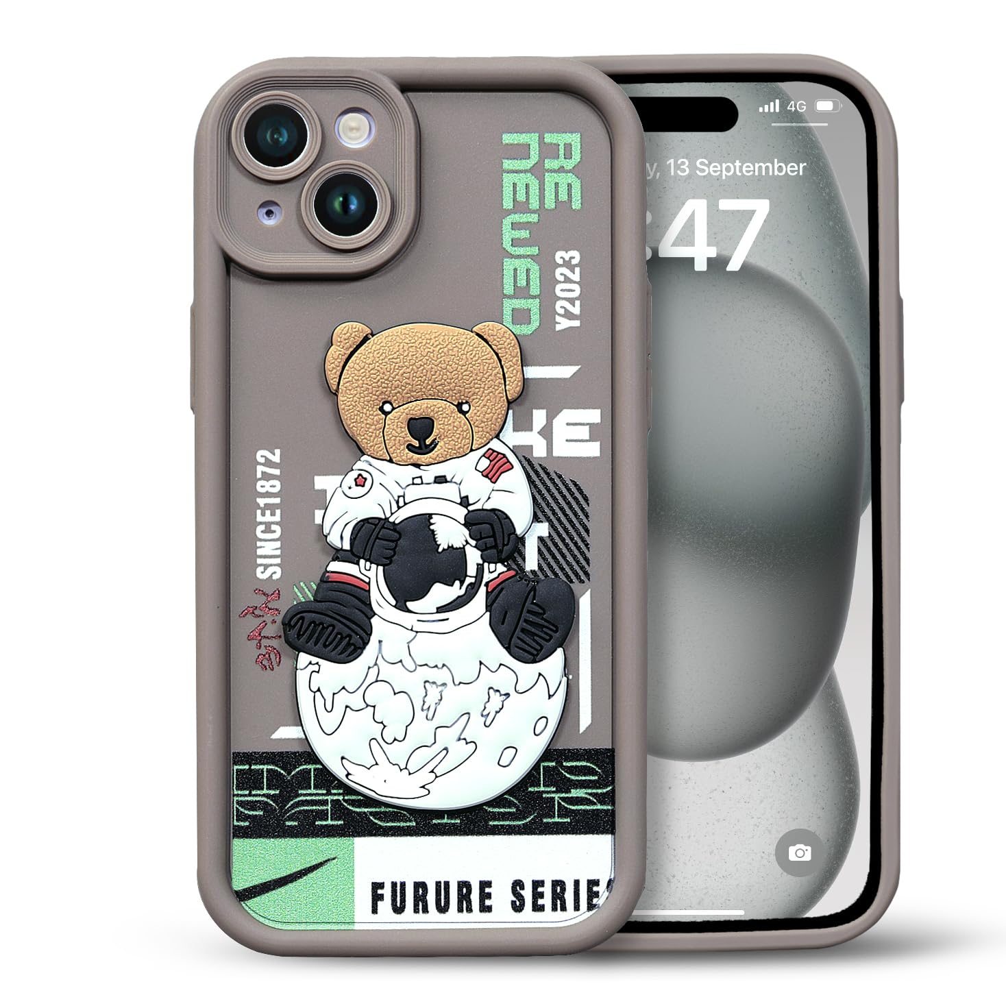 Enflamo for iPhone Case Matte Back Silicone Cover 3D Designed | Camera Bump Protection