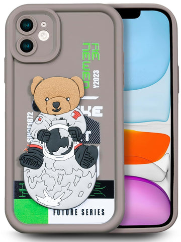 Enflamo for iPhone Case Matte Back Silicone Cover 3D Designed | Camera Bump Protection