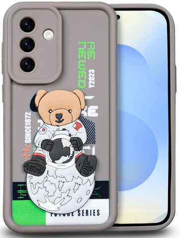 Enflamo for Samsung Galaxy A56 5G Case Matte Back Silicone Cover 3D Designed | Camera Bump Protection