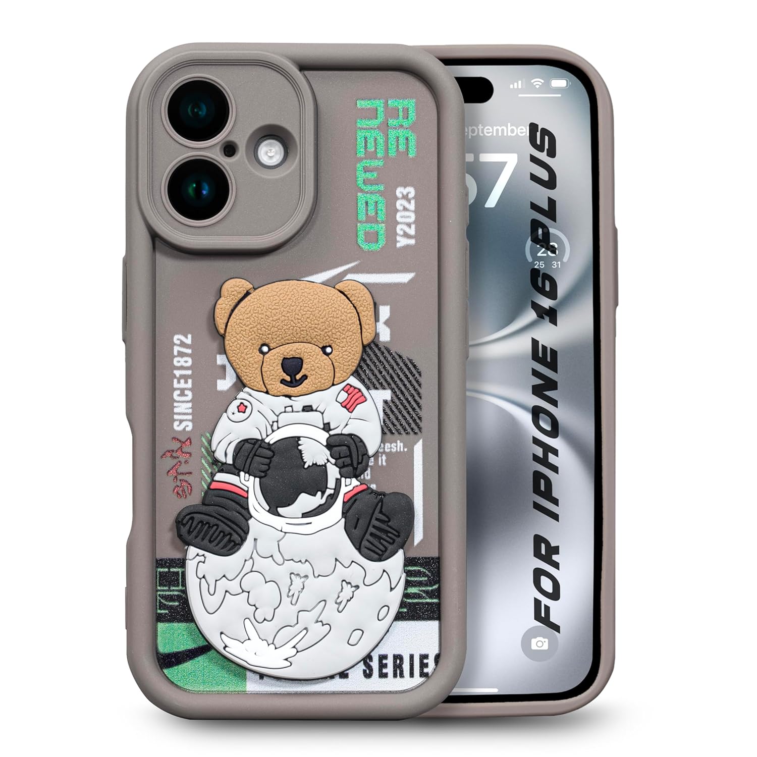 Enflamo for iPhone Case Matte Back Silicone Cover 3D Designed | Camera Bump Protection