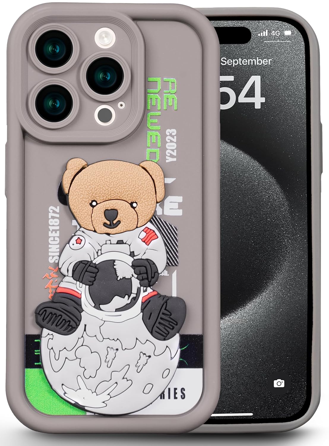 Enflamo for iPhone Case Matte Back Silicone Cover 3D Designed | Camera Bump Protection