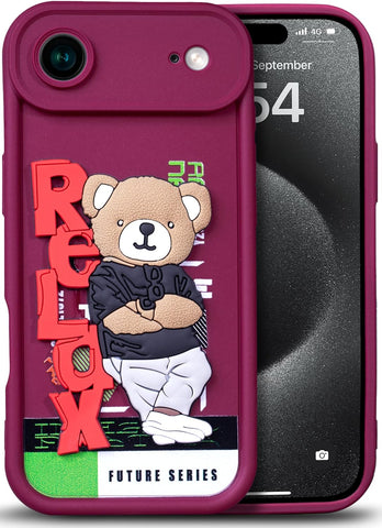 Enflamo for iPhone Case Matte Back Silicone Cover 3D Designed | Camera Bump Protection - Enflamo