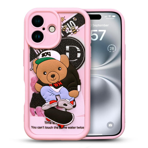 Enflamo for iPhone Case Matte Back Silicone Cover 3D Designed | Camera Bump Protection