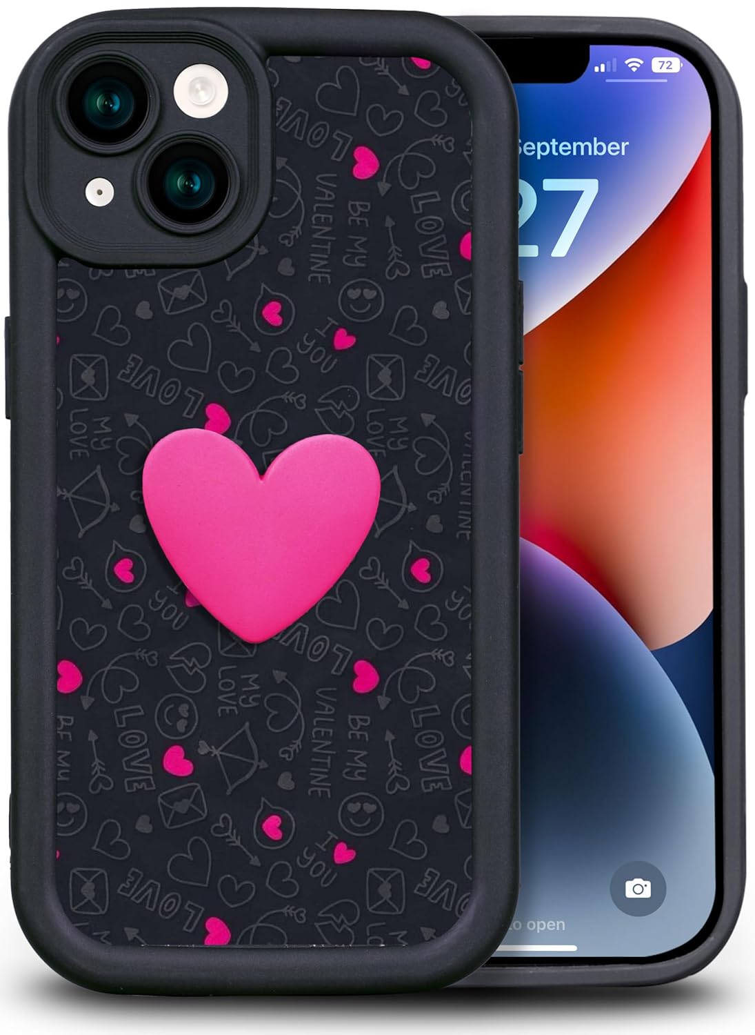 Enflamo for iPhone Matte Back Silicone Cover 3D Designed | Camera Bump Protection - Enflamo