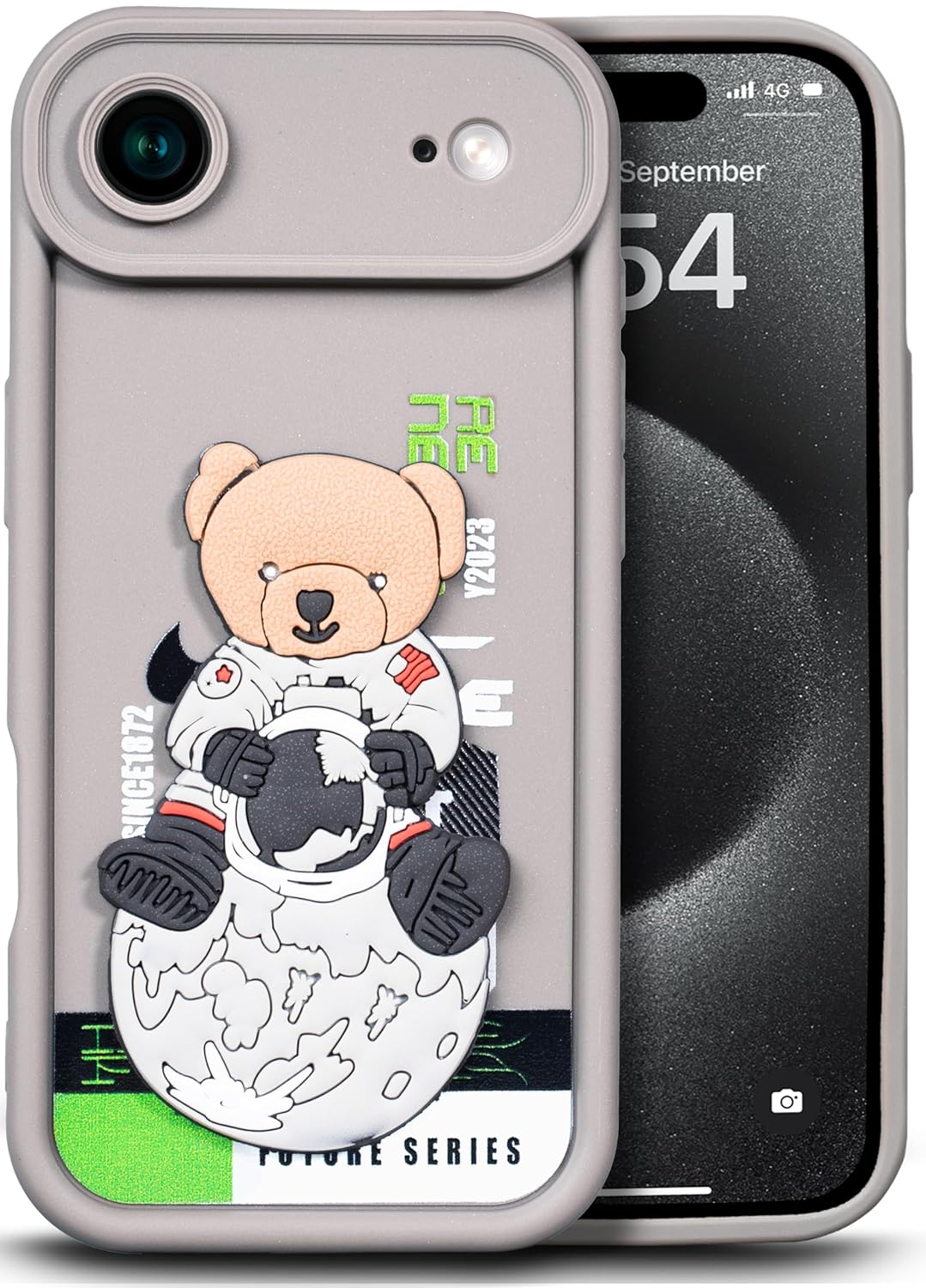 Enflamo for iPhone Case Matte Back Silicone Cover 3D Designed | Camera Bump Protection - Enflamo