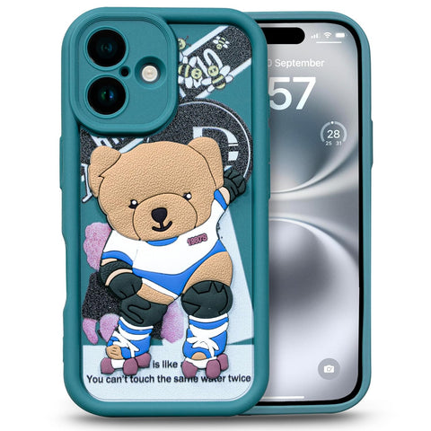 Enflamo for iPhone Case Matte Back Silicone Cover 3D Designed | Camera Bump Protection