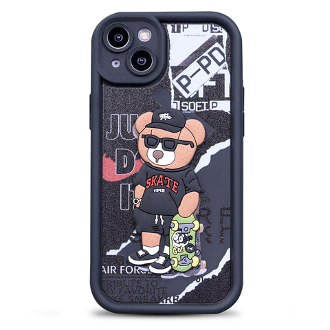 Enflamo for iPhone Case Matte Back Silicone Cover 3D Designed | Camera Bump Protection