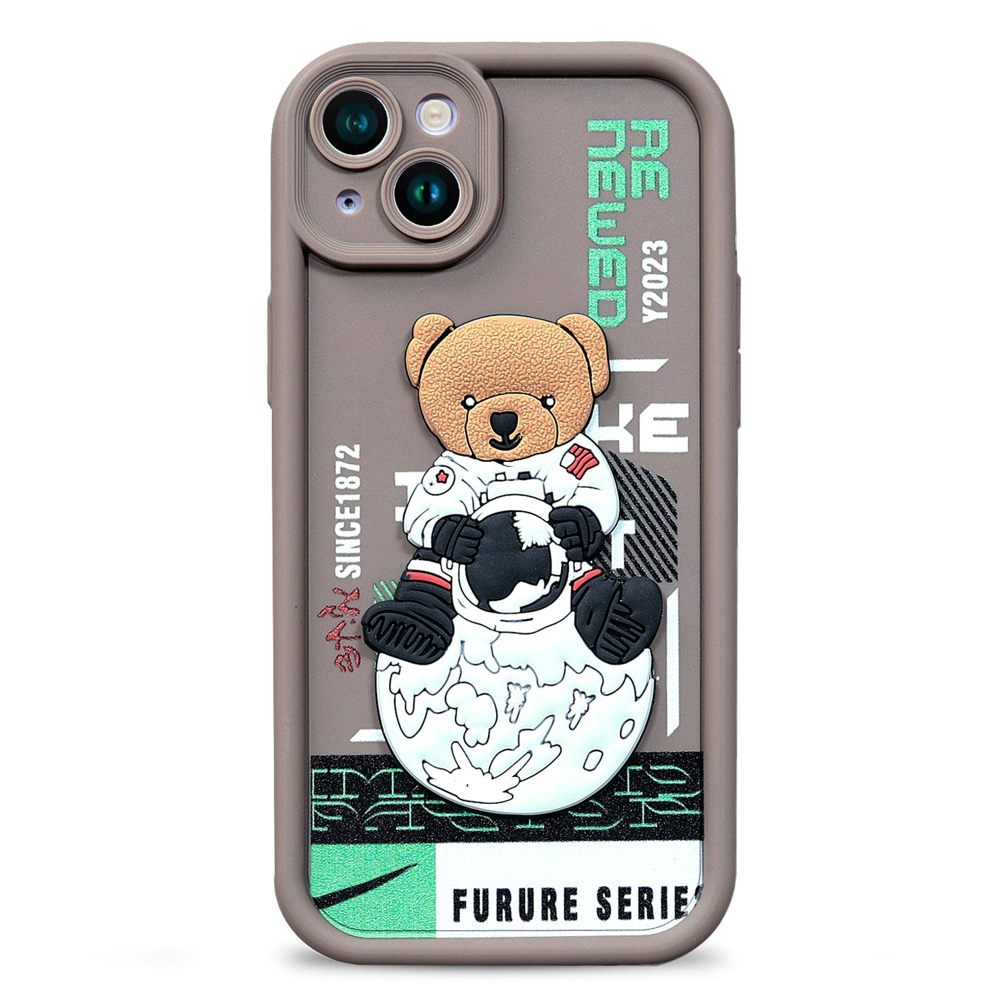 Enflamo for iPhone Case Matte Back Silicone Cover 3D Designed | Camera Bump Protection