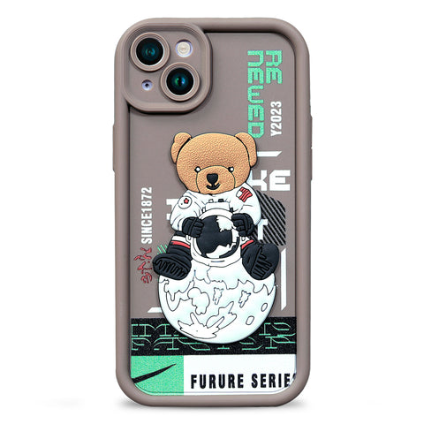 Enflamo for iPhone Case Matte Back Silicone Cover 3D Designed | Camera Bump Protection