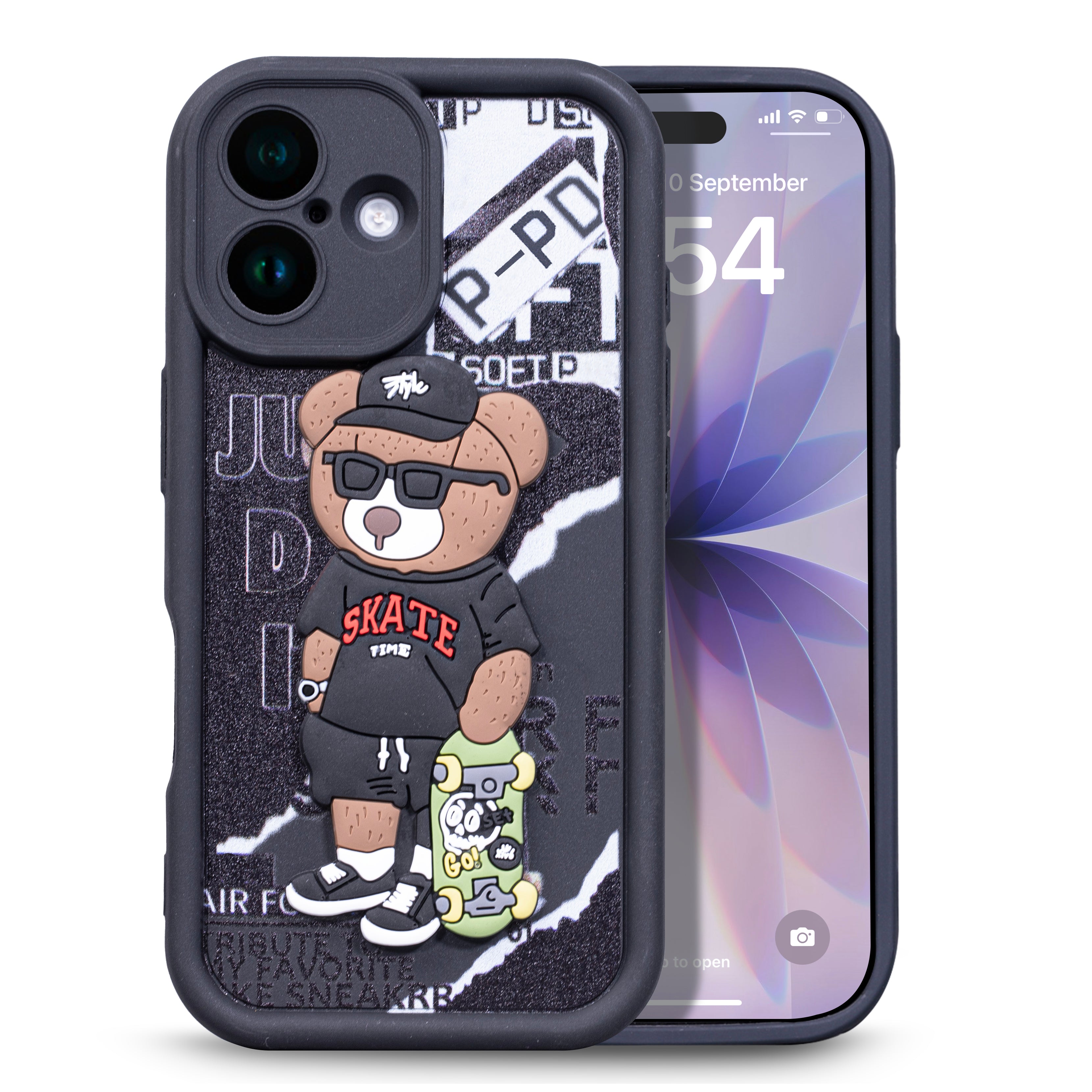 Enflamo for iPhone Case Matte Back Silicone Cover 3D Designed | Camera Bump Protection - Enflamo